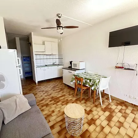 Apartment Studio Cabine Avec Piscine, Lave-linge, Parking Prive, A 200m De La Plage, Quartier Calme - Fr-1-702-66 Agde